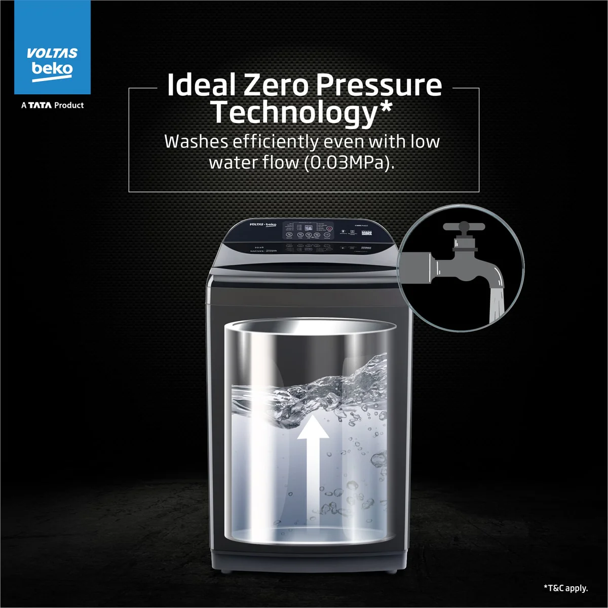 10 Kg 5 Star Fully-Automatic Top Loading Washing Machine (WTL1006UEAH/OBS3060, Dark Grey, Inbuilt Heater) , Voltas Beko, A Tata Product - Image 7