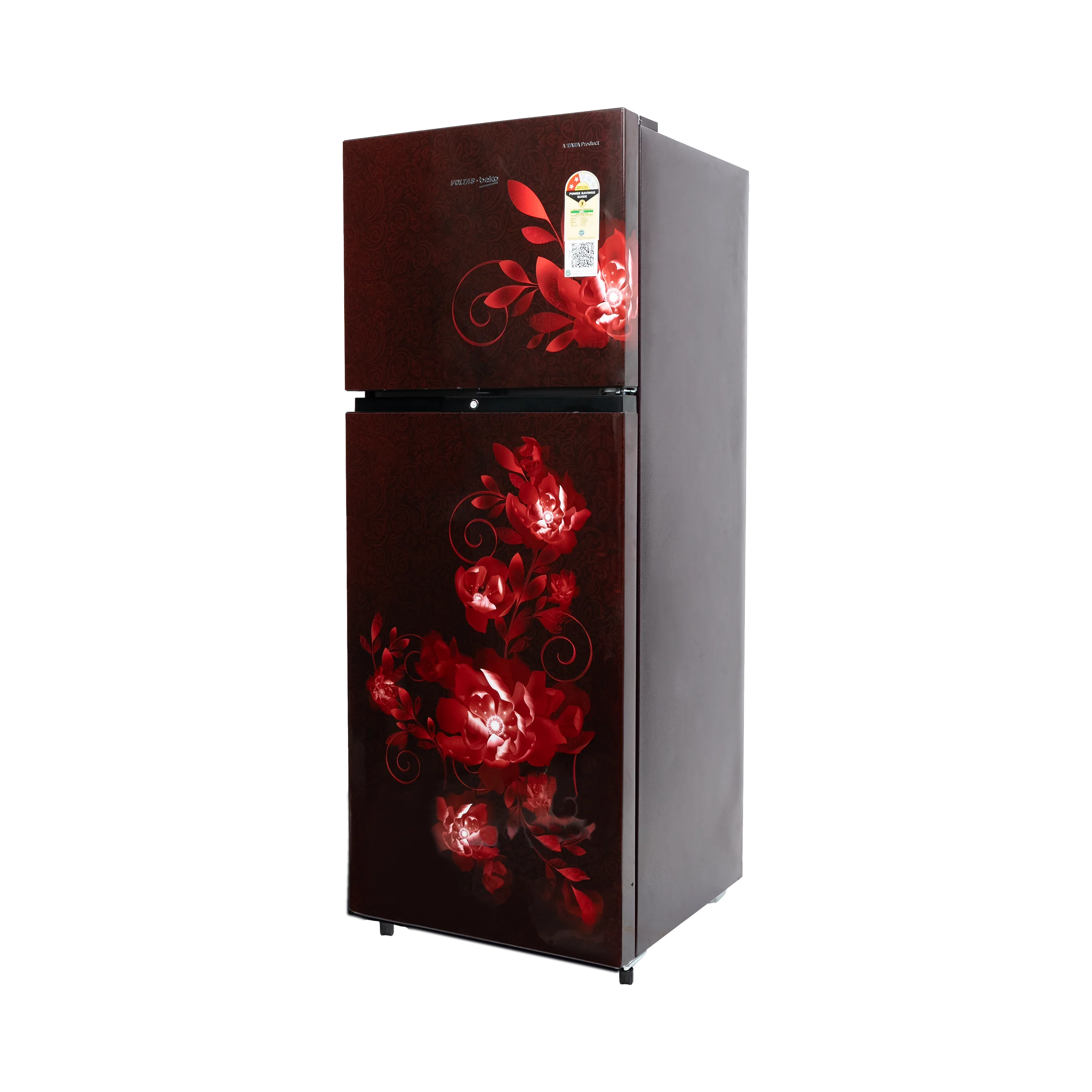 248 L 2 Star Frost Free Double Door Refrigerator (RFF285D/W0CWR0I0000GO, Celin Wine, with two Separate Cooling Systems) , Voltas Beko A Tata Product - Image 3