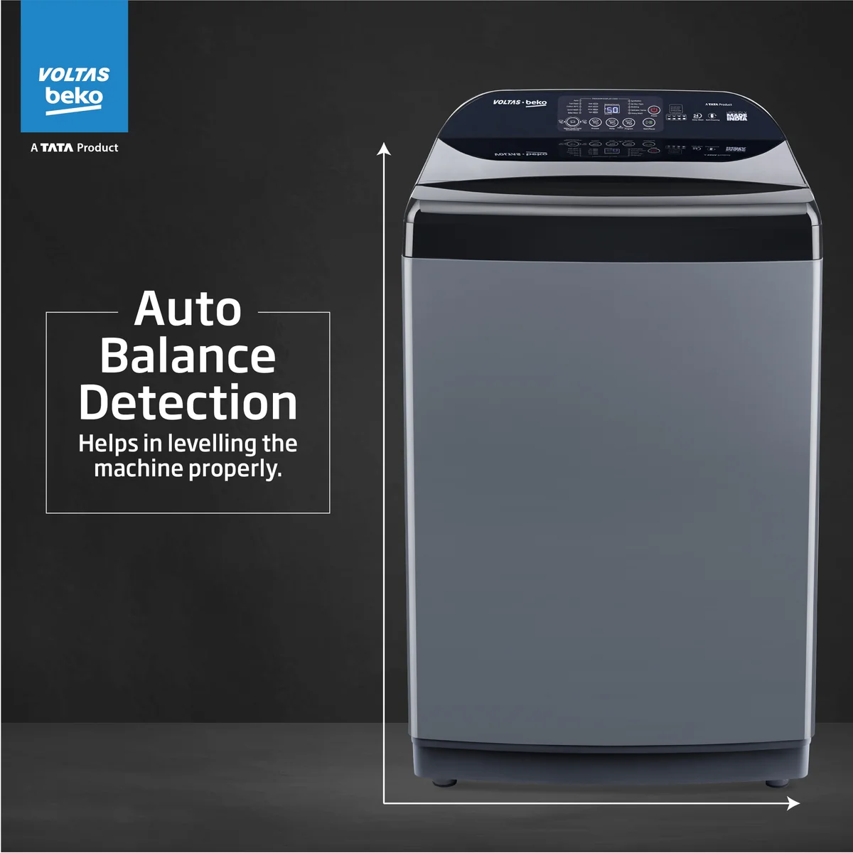 9 Kg 5 Star Fully-Automatic Top Loading Washing Machine ( WTL9006UEA/SPBOOD,Grey,Ideal Zero Pressure Technology) , Voltas Beko, A Tata Product - Image 15
