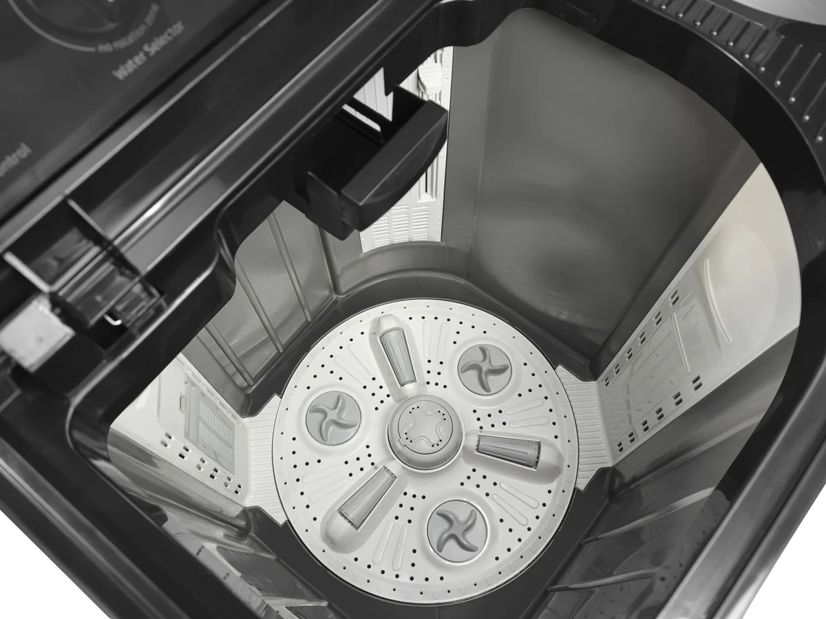 9 Kg 5 Star Semi-Automatic Top Loading Washing Machine (WTT90UHA/OK5B1B1S23, Black, Pulsator Wash Method and Double waterfall technology) , Voltas Beko, A Tata Product - Image 4
