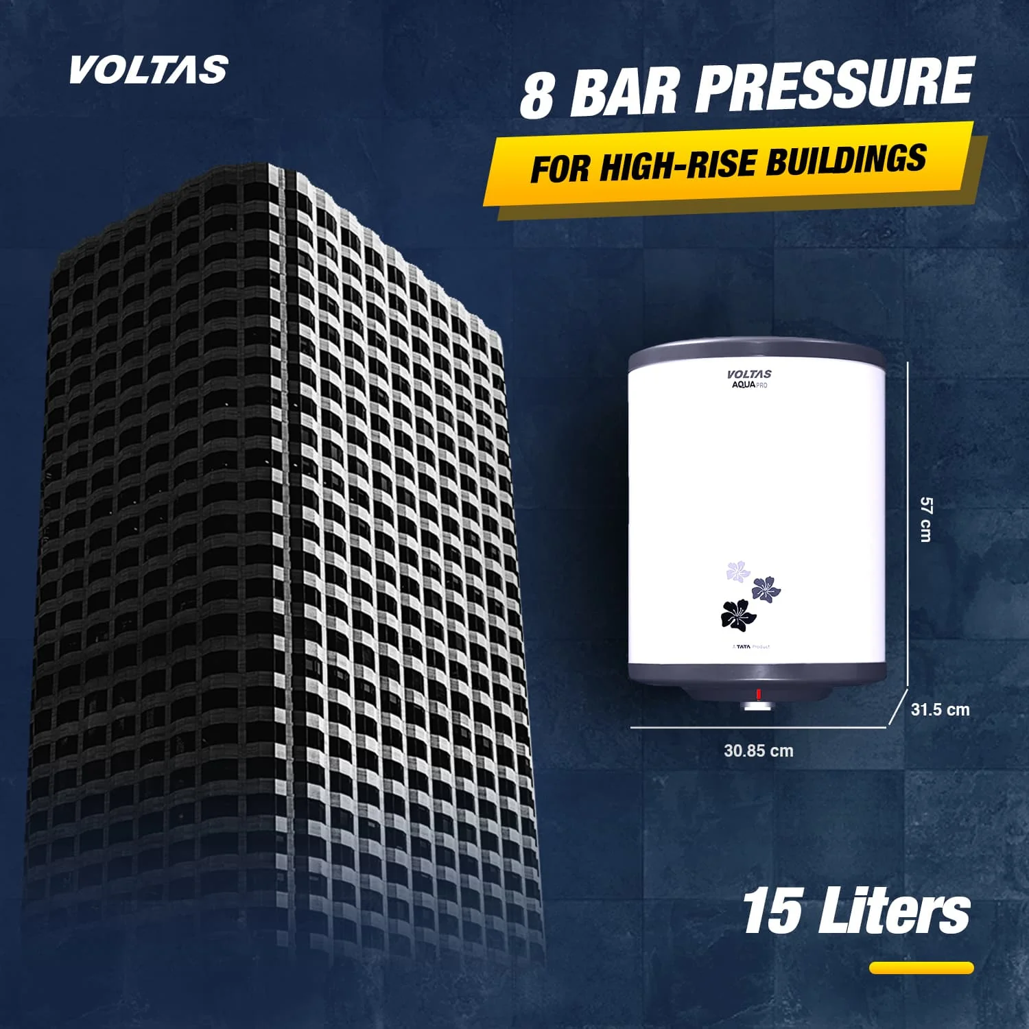 Voltas Aqua Pro Water Heater - 15 L (2000 W) - Image 10