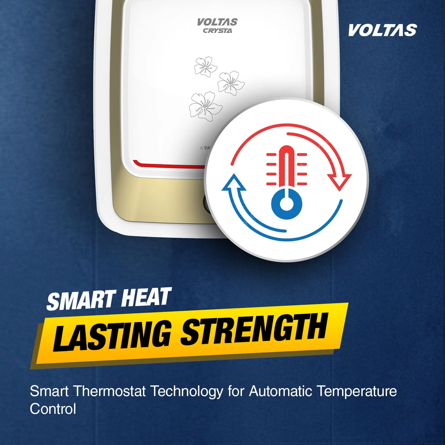 Voltas Crysta 5 Star Water Heater - 25L (2000 W) - Image 4