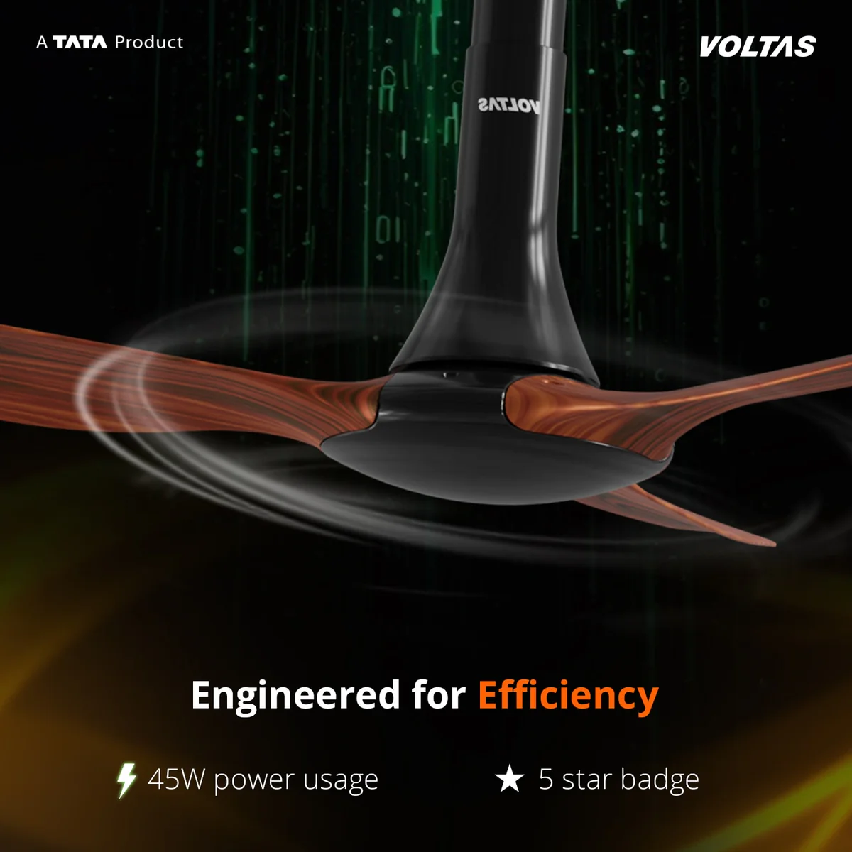 Voltas Glideflo BLDC Fan - 1320PBWO - Image 3