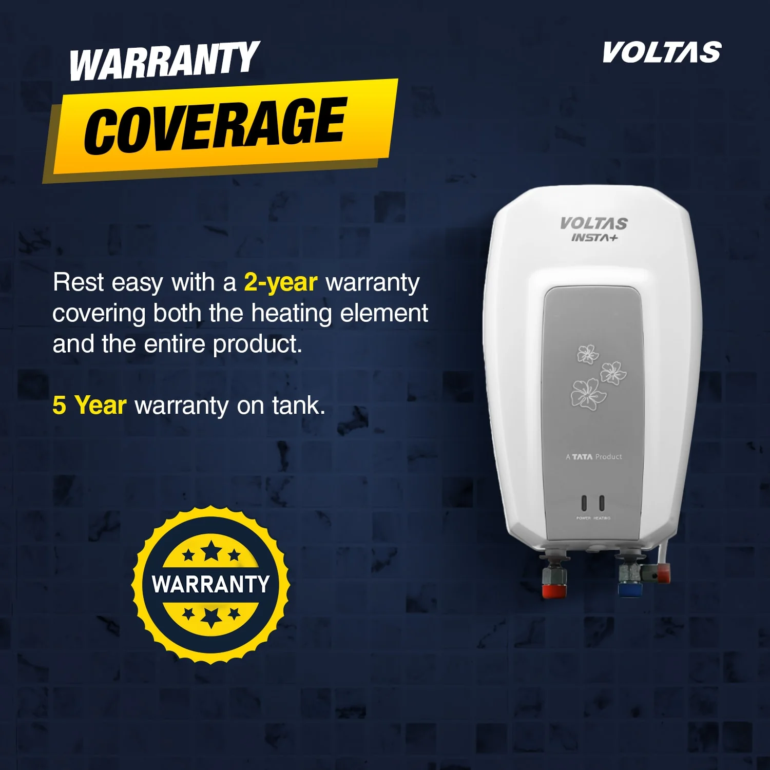 Voltas Insta+ ISI marked Water Heater - 5L (3000 W) - Image 9