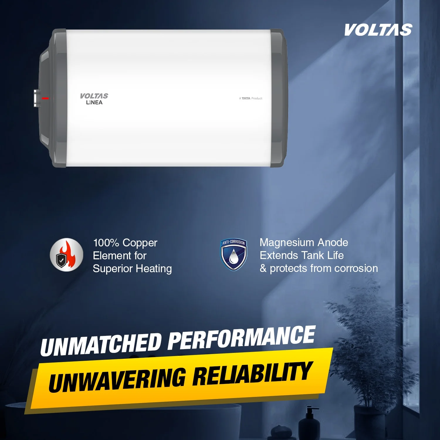 Voltas Linea 3 Star Water Heater - 15L (2000W) - Image 5