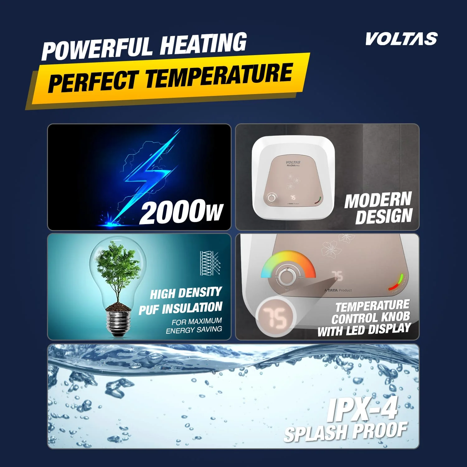 Voltas Magna PRO 5 Star Water Heater - 10L (2000 W) - Image 3
