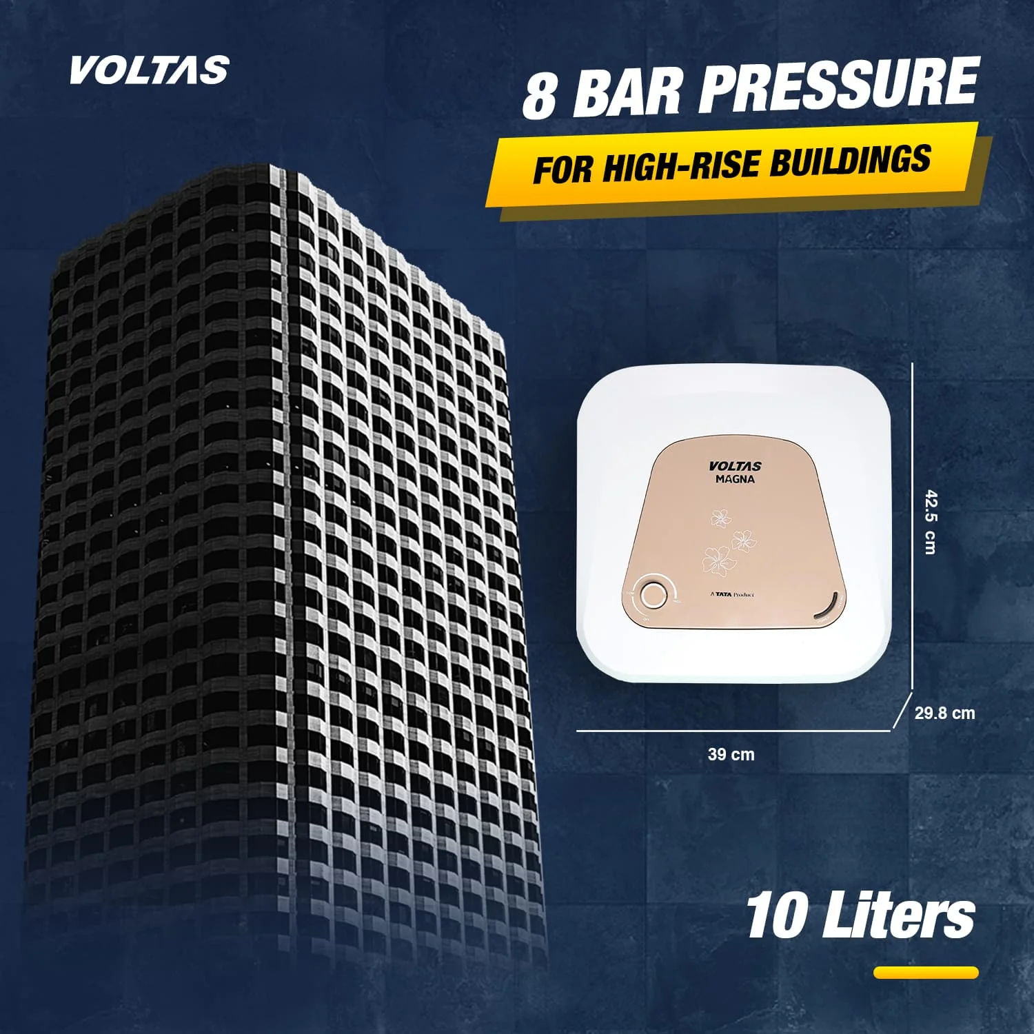 Voltas Magna Water Heater - 10 L (2000 W) - Image 3