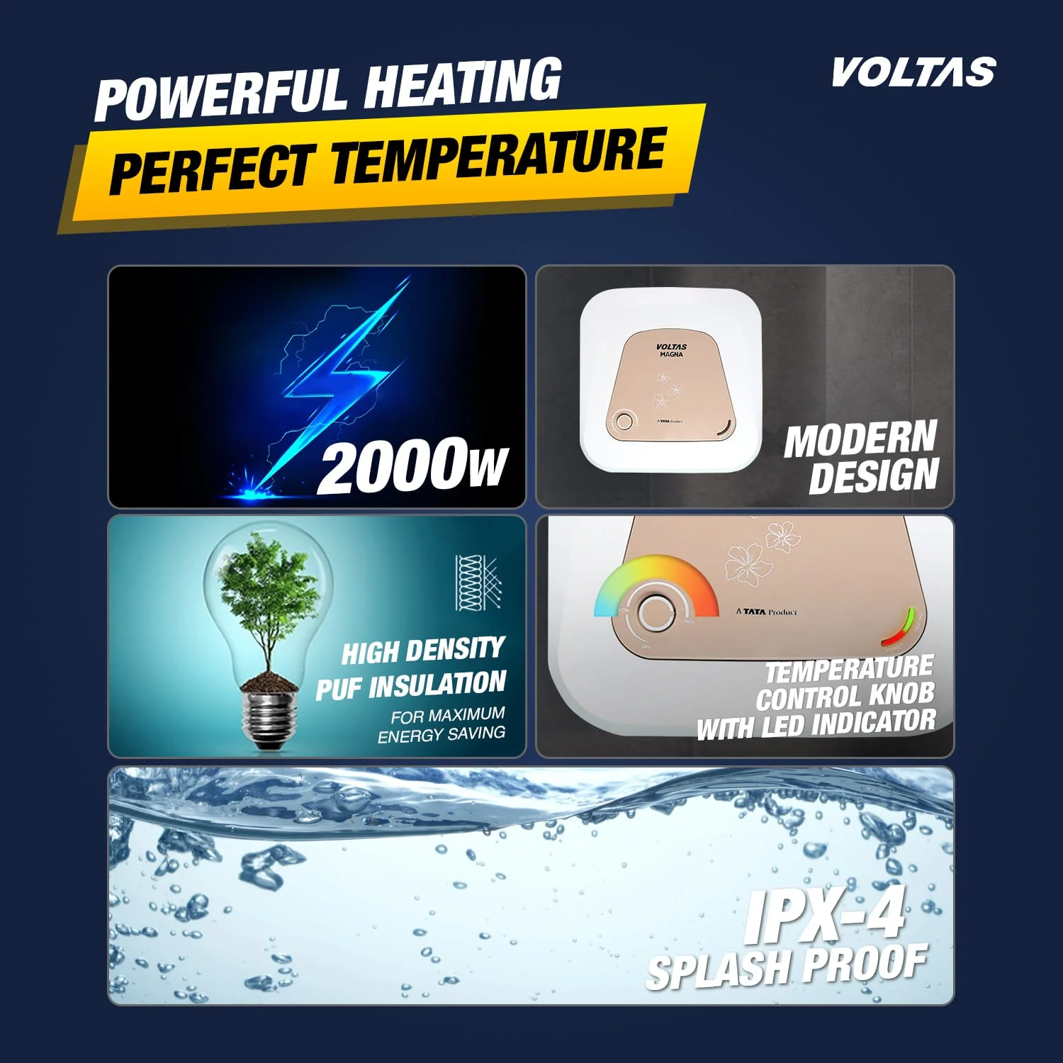 Voltas Magna Water Heater - 15 L (2000 W) - Image 8