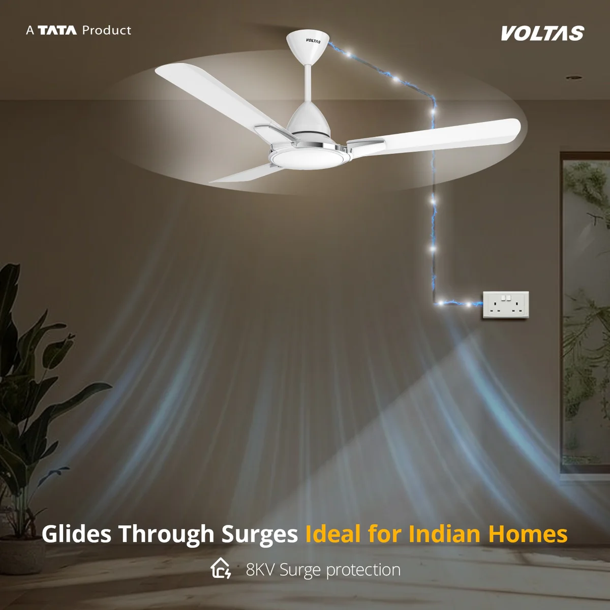 Voltas Rimflo BLDC Fan - 1200MBWTON - Image 5