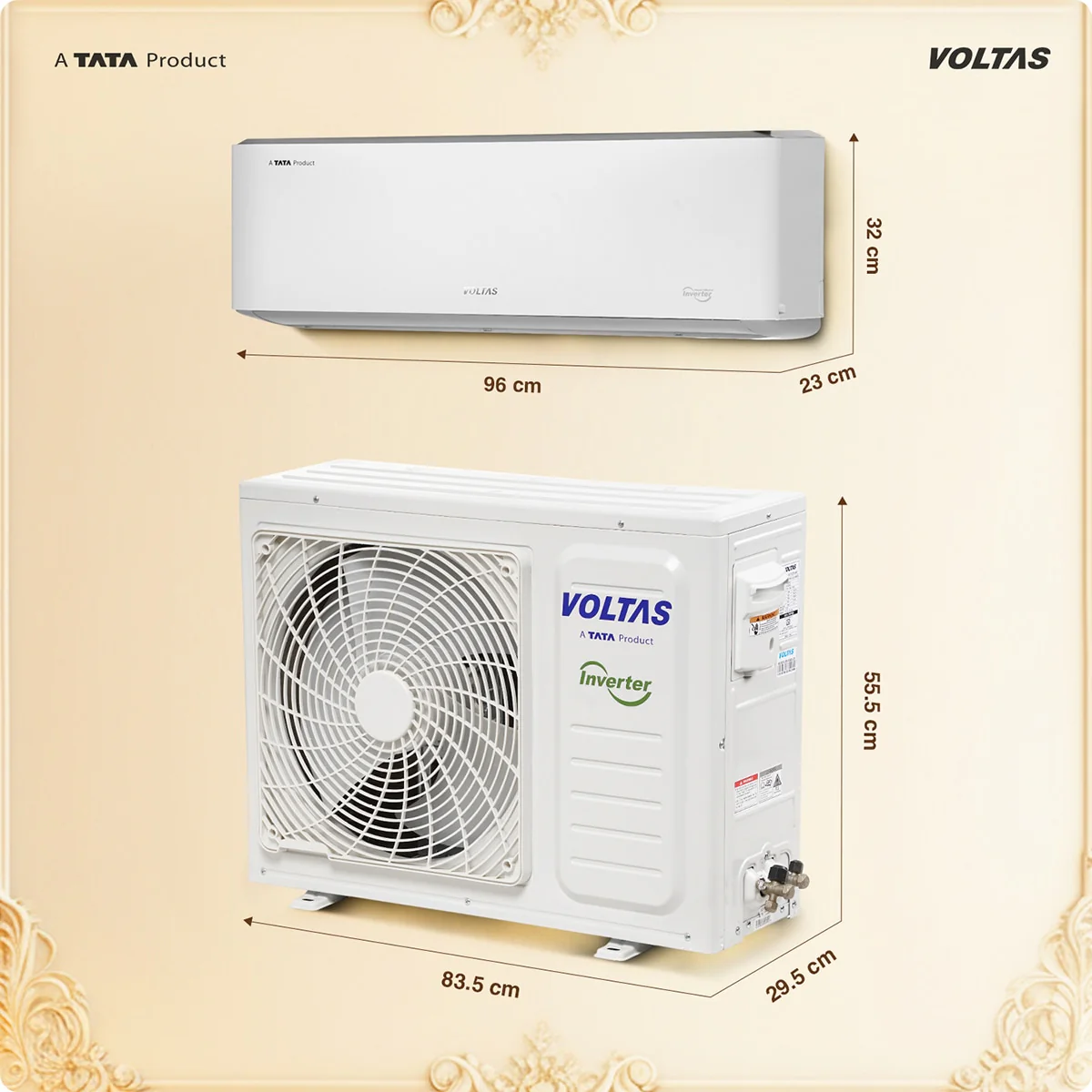 Voltas Split Air Conditioner, 1.5 Ton, 3 Star - 183INV Venus Luxe - Image 4