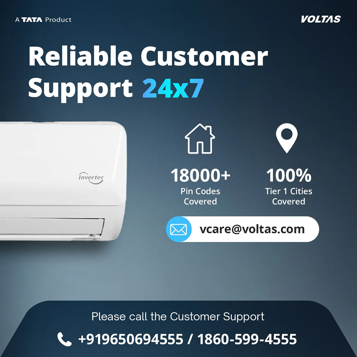 Voltas Split Air Conditioner, 1.5 Ton, 5 Star - 183INV Vectra Emerald - Image 12