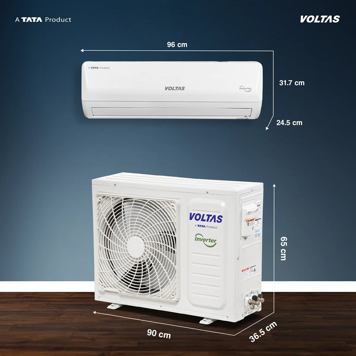 Voltas Split Air Conditioner, 1.5 Ton, 5 Star - 183INV Vectra Emerald - Image 4