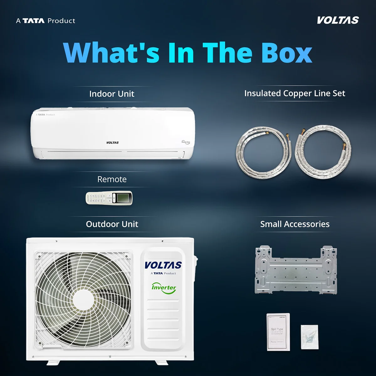 Voltas Split Air Conditioner, 1 Ton, 3 Star - 123INV Vectra Elegant - Image 16