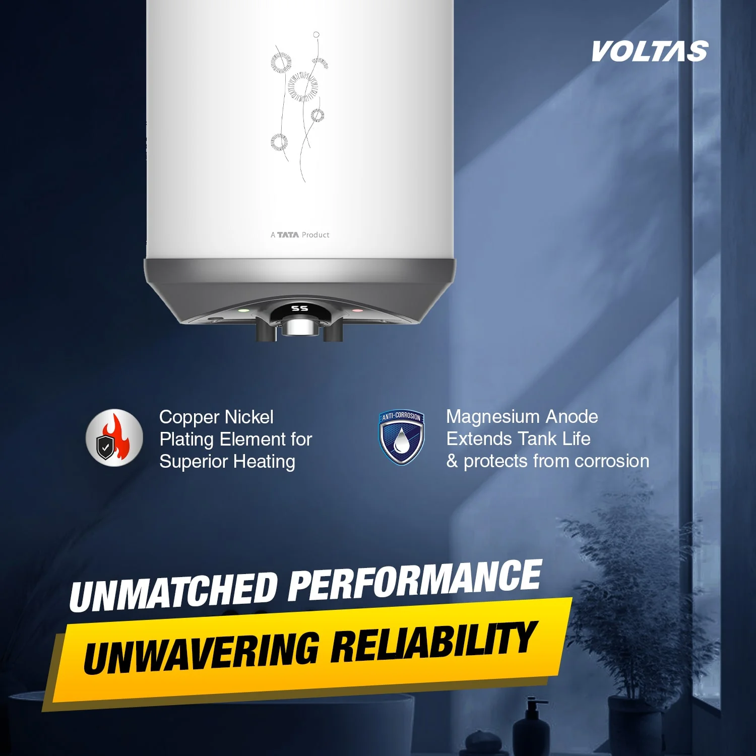 Voltas Ultimo Pro 5 Star Water Heater - 10L (2000 W) - Image 5