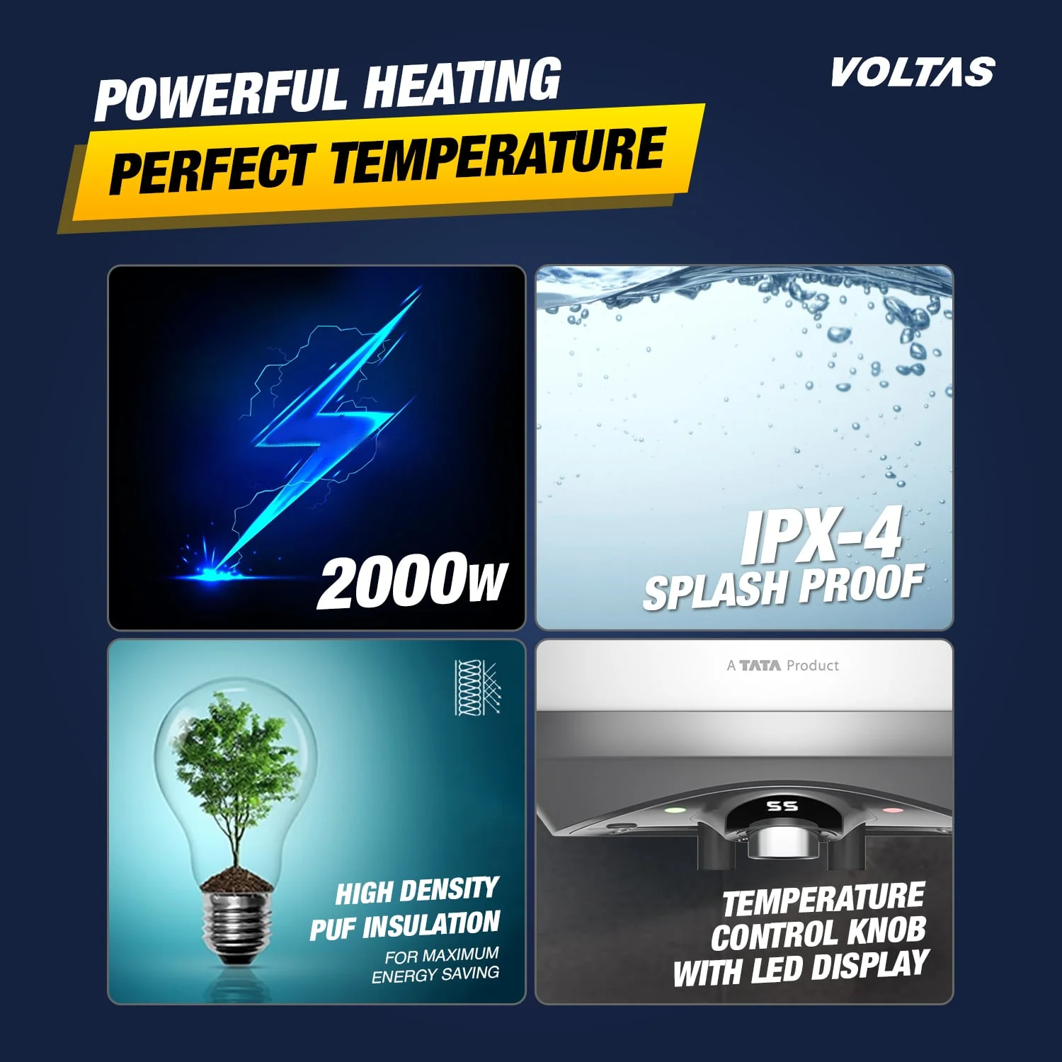 Voltas Ultimo PRO 5 Star Water Heater - 15L (2000 W) - Image 3