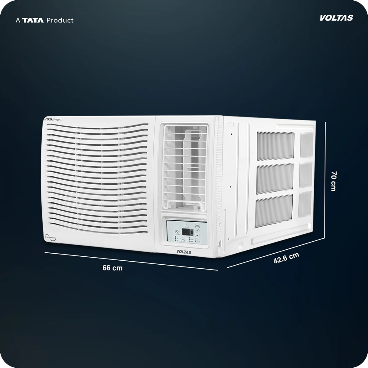 Voltas Window Air Conditioner, 1.5 Ton, 2 Star - 182FS Prism - Image 4