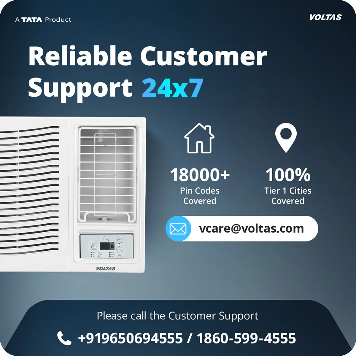 Voltas Window Air Conditioner, 1.5 Ton, 3 Star - 183FS Platina - Image 15