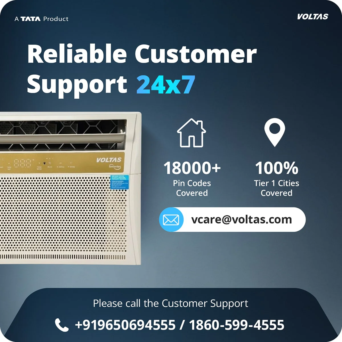 Voltas Window Air Conditioner, 1.5 Ton, 5 Star - 185INV Topaz - Image 15